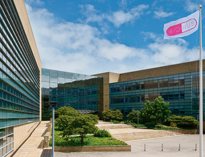 The new laboratory is located in the BioHub at Alderley Park, UK. BioHub的照片