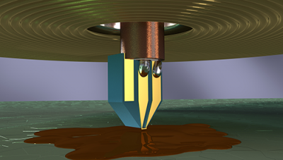 Miniature ESR probe. Credit: NIST 微型ESR调查。来源:国家标准