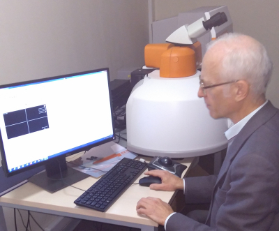 Dr Victor V. Popov using an inVia Raman microscope.