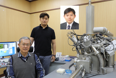 From left to right, Professor Dae Won Moon, Mr. Young-Ho Park., and Professor Su-Il In (inset).