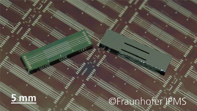 At the heart of the ion-mobility spectrometer is a miniaturised FAIMS chip. © Fraunhofer IPMS