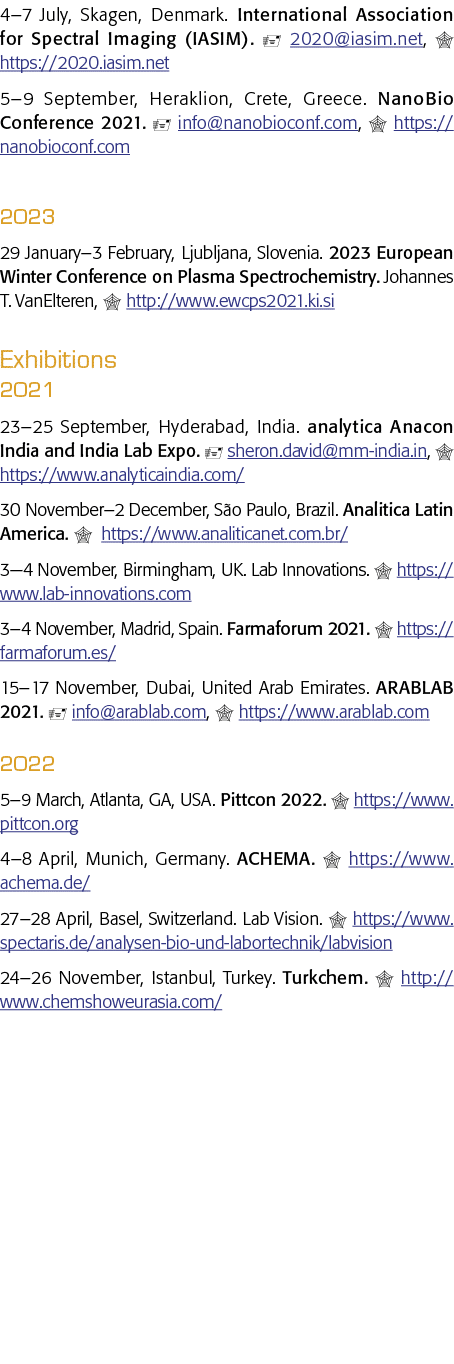 4 7 July, Skagen, Denmark  International Association for Spectral Imaging (IASIM)    2020 iasim net,   https:  2020 i
