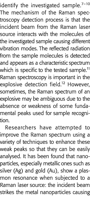 identify the investigated sample 7 10 The mechanism of the Raman spectroscopy detection process is that the incident