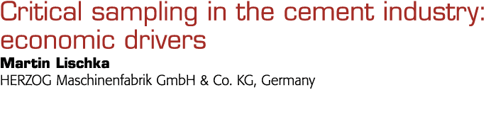 水泥行业的重要抽样:经济司机马丁•赫尔佐格Lischka Maschinenfabrik GmbH & Co KG胚芽