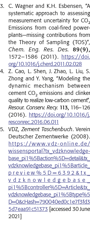 3 C瓦格纳和K H Esbensen,系统化的方法来评估测量不确定性的CO2排放量有限公司