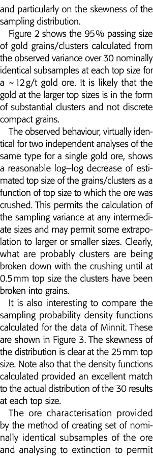 特别是抽样分布偏态的图2显示了95%通过黄金谷物cl的大小