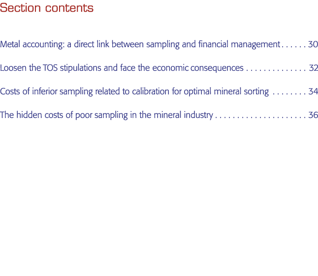 会计:部分内容金属之间的直接联系取样和财务管理30放松TOS stipulat