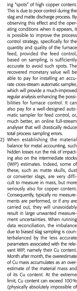 荷兰国际集团(ing)的铜含量高这是由于不良控制在渣和哑光通过观察放电过程