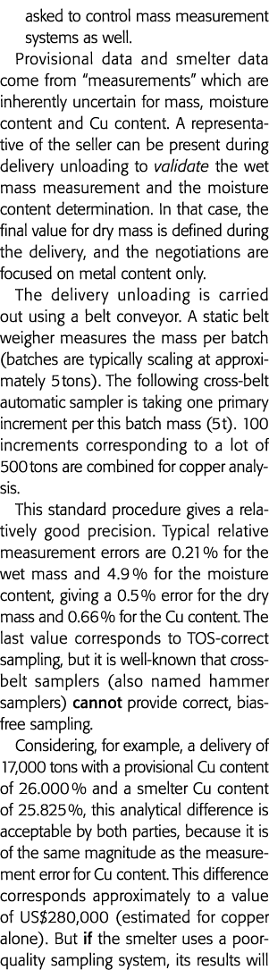 要求控制质量测量系统以及临时数据来自测量数据和冶炼厂