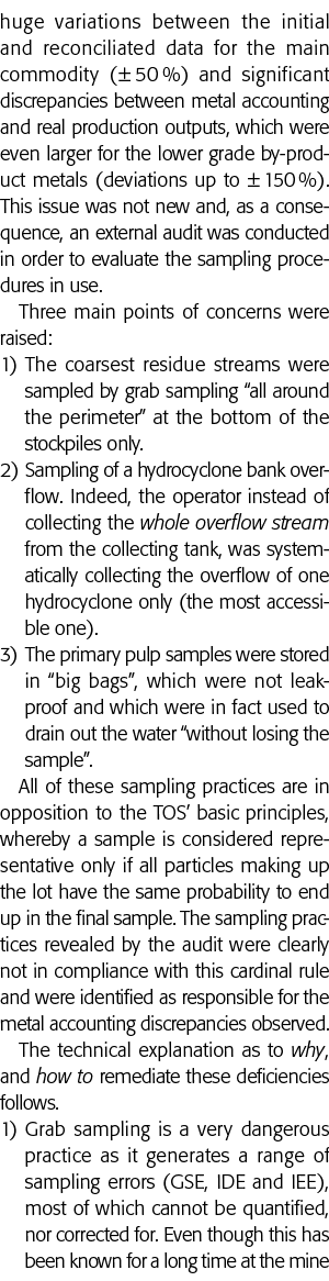 最初的和reconciliated数据之间的巨大差异主要商品(50%)和重大discrepanc