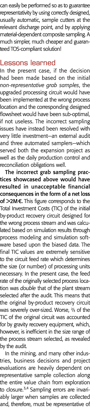 可以很容易地执行以保证representativity通过正确设计,通常自动样品铜