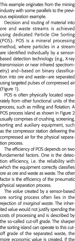 这个例子来自采矿业与先前的一些相似之处探索决定一个例子