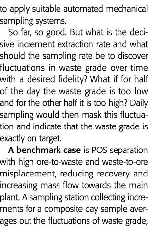 应用合适的自动机械抽样系统到目前为止,很好但什么是决定性的增量extracti