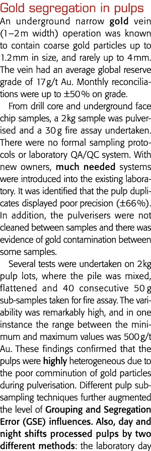 黄金隔离在纸浆地下狭窄的金脉(1 2米宽)操作,包含粗金pa