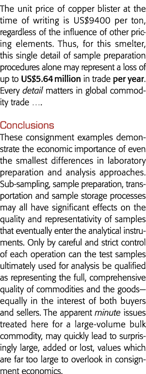 铜的单价水泡的时候写作是我们每吨9400,不管其他pric的影响