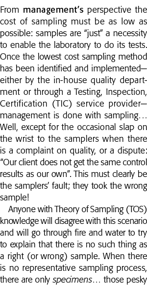 从管理年代角度采样必须尽可能低的成本:样品只是enab的必要性