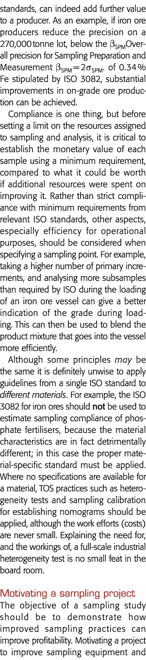 标准,确实可以增加更多价值生产者为例,如果铁矿石生产商降低精度