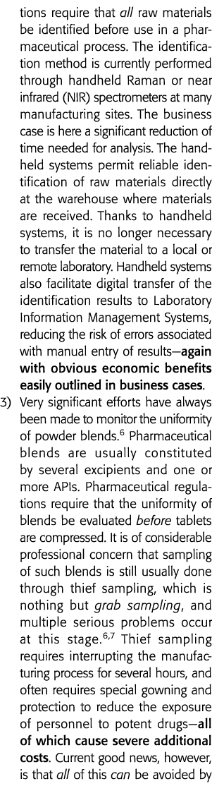 条款要求所有的原材料被确认在使用前在制药过程中识别方法