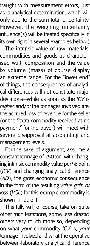 充满了测量误差,分析确定,这只会增加合计uncertaint