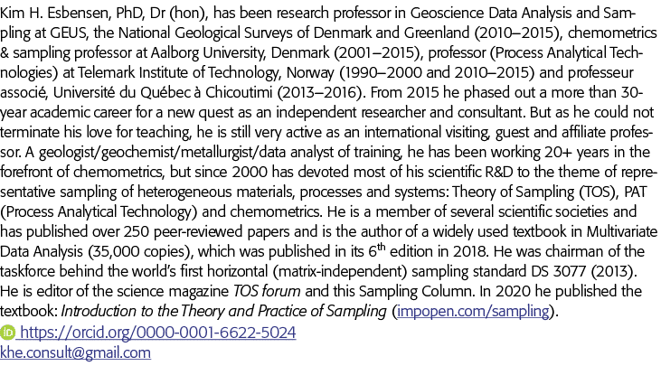 金正日H Esbensen博士,博士(鸿),已经在地球科学数据分析和取样研究教授在GEUS, Nat