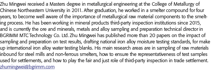 朱Mingwei收到学院冶金工程硕士学位的中国Northeaste冶金