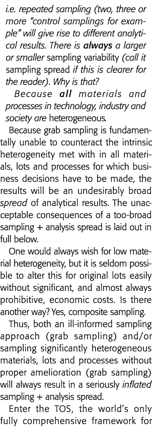 我e重复抽样(例如两个、三个或更多控制树苗将产生不同的分析物