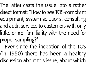 后者强制类型转换成一个相当直接的格式问题:如何销售TOS-compliant设备、系统解决方案、消费意识