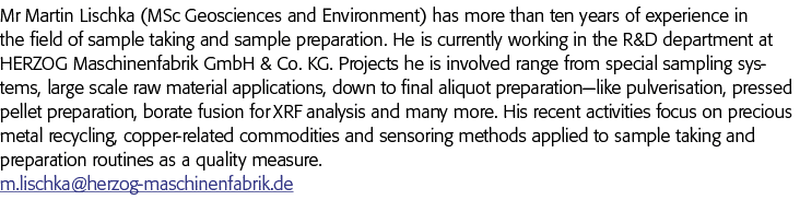 马丁先生Lischka (MSc地质和环境)有超过十年的经验领域的示例塔基•