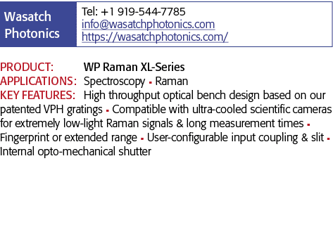 产品:WP喇曼XL-Series应用程序:光谱学n喇曼主要特点:高吞吐量光学试验台设半岛综合体育官方APP下载德甲计b