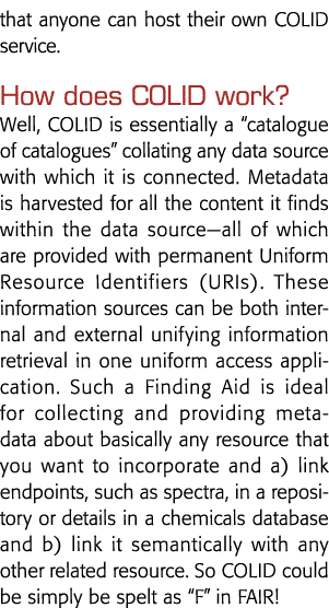 ,任何人都可以举办自己的COLID服务COLID如何工作,COLID本质上是一个目录的目录