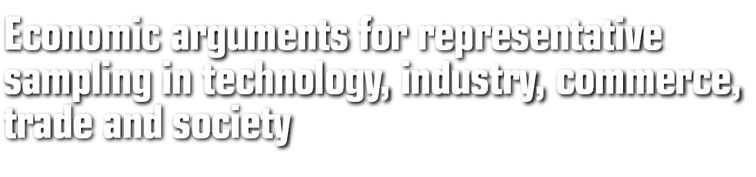 经济参数的代表性抽样技术、工业、商业、贸易和社会
