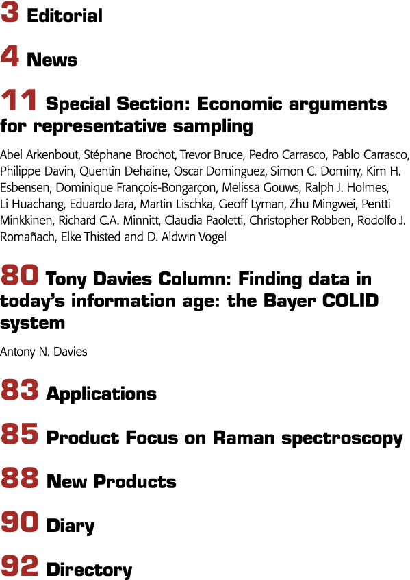 3编辑4新闻11个专题:经济参数代表抽样Abel Arkenbout Stephane Brocho