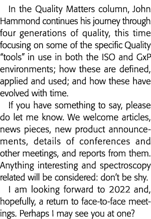 在质量问题专栏中,约翰·哈蒙德通过四代的质量继续他的旅程,这次focu