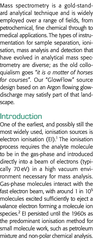 质谱是一个标准的分析技术,被广泛应用在各种领域,从petroch