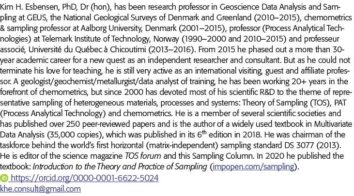 金正日H Esbensen博士,博士(鸿),已经在地球科学数据分析和取样研究教授在GEUS, Nat