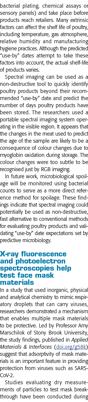 细菌电镀、化学分析或感官面板),发生在产品到达零售商之前许多外在