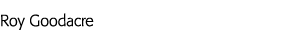 罗伊Goodacre