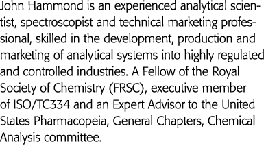 约翰·哈蒙德是一位有经验的分析科学家,光谱学工作者和技术营销专业,熟练