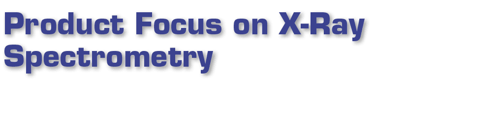产品集中在x射线光谱法
