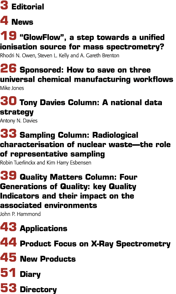 3编辑4新闻19 GlowFlow,一步一个统一的质谱电离作用来源,罗德尼N欧文