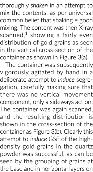 thoroughly shaken in an attempt to mix the contents, as per universal common belief that shaking   good mixing  The c