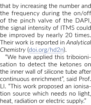 通过增加数量和the frequency during the on off of the pinch valve of the DAPI, the signal intensit