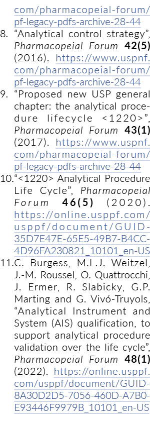 com pharmacopeial-forum pf-legacy-pdfs-archive-28-44 8   Analytical control strategy , Pharmacopeial Forum 42(5) (201
