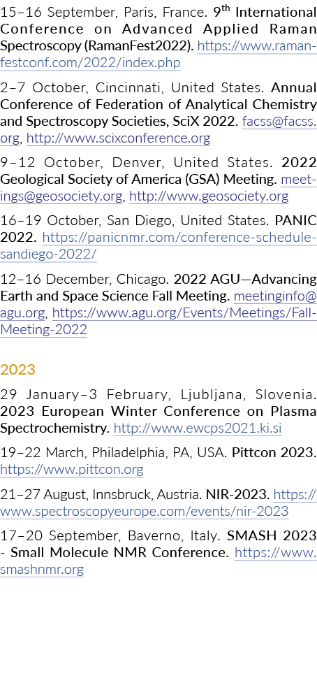 15 9月16日,法国巴黎第九届国际会议上先进应用拉曼光谱(RamanFest2022)半岛综合体育官方APP下载德甲