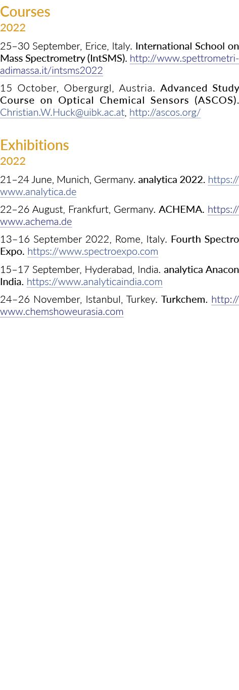 课程25 2022年9月30日,艾瑞克,意大利国际学校在质谱(IntSMS) http: www spettromet
