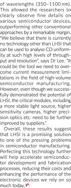 波长(350 1100海里)这显然允许研究人员观察细节在各种半导体d