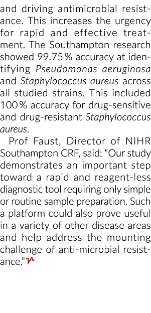 抗菌素耐药性和驾驶这增加了快速和有效治疗的紧迫性南安普顿r