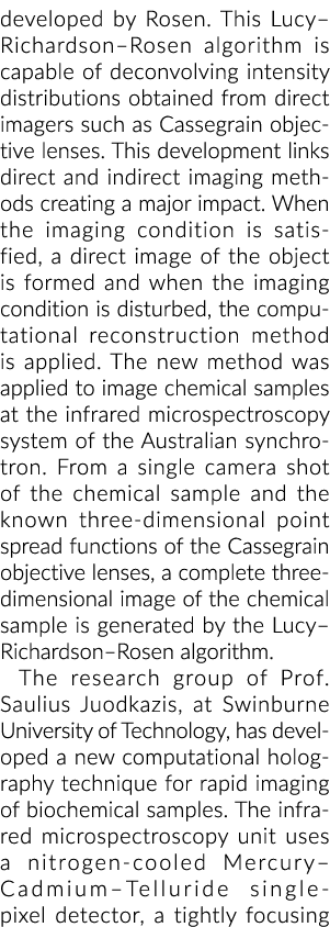 由罗森这露西·理查森罗森算法能够deconvolving强度分布