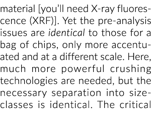 材料你需要x射线荧光(光谱仪)然而,pre -分析问题与一袋的太极拳