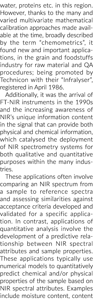 然而,水、蛋白质等在这一地区由于多种多样的多元数学校准程序